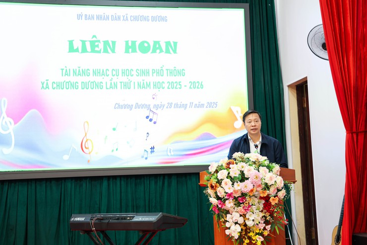 Liên hoan tài năng nhạc cụ học sinh phổ thông xã Chương Dương lần thứ I năm 2025
- Ảnh 1.