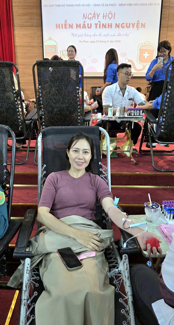 XÃ ĐA PHÚC - NGÀY HỘI HIẾN MÁU TÌNH NGUYỆN NĂM 2025- Ảnh 4.