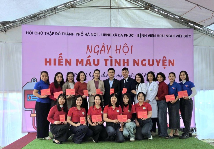 XÃ ĐA PHÚC - NGÀY HỘI HIẾN MÁU TÌNH NGUYỆN NĂM 2025- Ảnh 2.