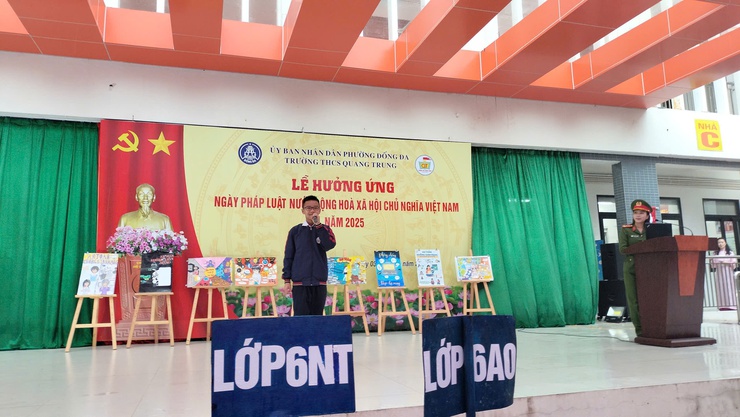 Phường Đống Đa hưởng ứng Ngày Pháp luật nước Cộng hòa xã hội chủ nghĩa Việt Nam- Ảnh 1.