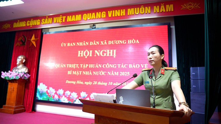 Hội nghị tập huấn về bảo vệ bí mật nhà nước trên địa bàn xã Dương Hòa- Ảnh 5.