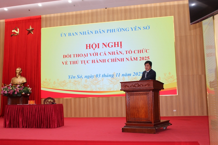 Phường Yên Sở tổ chức Hội nghị đối thoại với cá nhân, tổ chức về thủ tục hành chính năm 2025- Ảnh 3.
