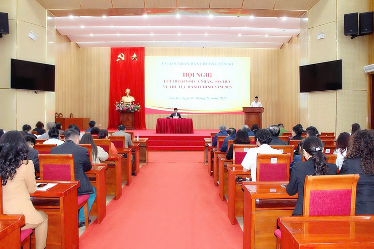 Phường Yên Sở tổ chức Hội nghị đối thoại với cá nhân, tổ chức về thủ tục hành chính năm 2025- Ảnh 1.