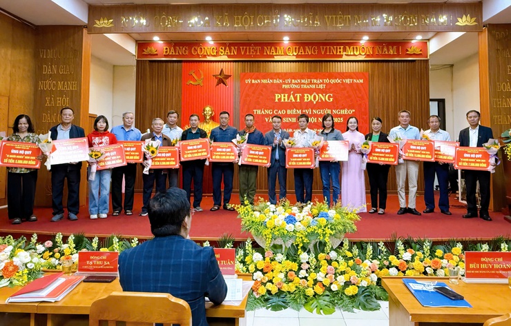 Phường Thanh Liệt phát động Tháng cao điểm ủng hộ Quỹ “Vì người nghèo” và an sinh xã hội- Ảnh 3.