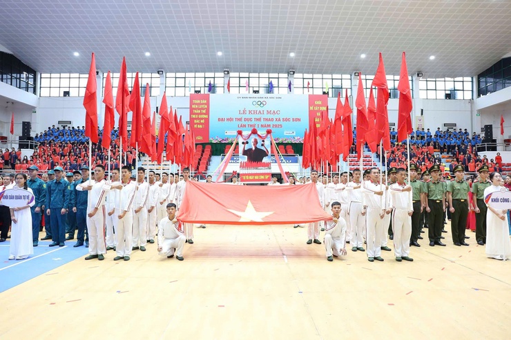XÃ SÓC SƠN TƯNG BỪNG KHAI MẠC ĐẠI HỘI THỂ DỤC THỂ THAO LẦN THỨ NHẤT NĂM 2025.- Ảnh 2.