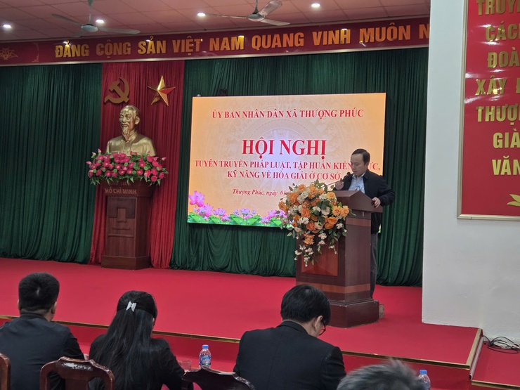 Xã Thượng Phúc hưởng ứng Ngày Pháp luật Việt Nam, tuyên truyền Pháp luật, tập huấn kỹ năng hoà giải ở cơ sở- Ảnh 2.