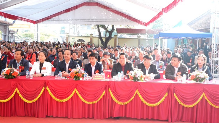 Lễ khánh thành công trình tu bổ, tôn tạo di tích lịch sử văn hóa Đình Phong Châu- Ảnh 2.