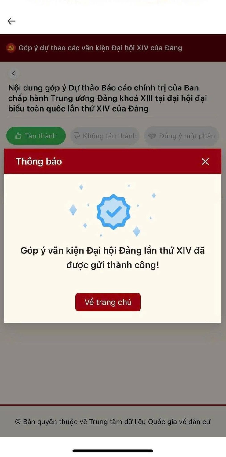 TOÀN ĐẢNG, TOÀN DÂN, TOÀN QUÂN XÃ BÌNH MINH PHÁT HUY TRÍ TUỆ, TÂM HUYẾT, GÓP Ý VÀO CÁC DỰ THẢO VĂN KIỆN ĐẠI HỘI XIV CỦA ĐẢNG QUA ỨNG DỤNG VNeID- Ảnh 7.