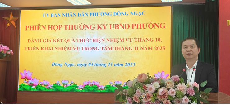 PHIÊN HỌP THƯỜNG KỲ UBND PHƯỜNG ĐÔNG NGẠC THÁNG 11/2025- Ảnh 3.