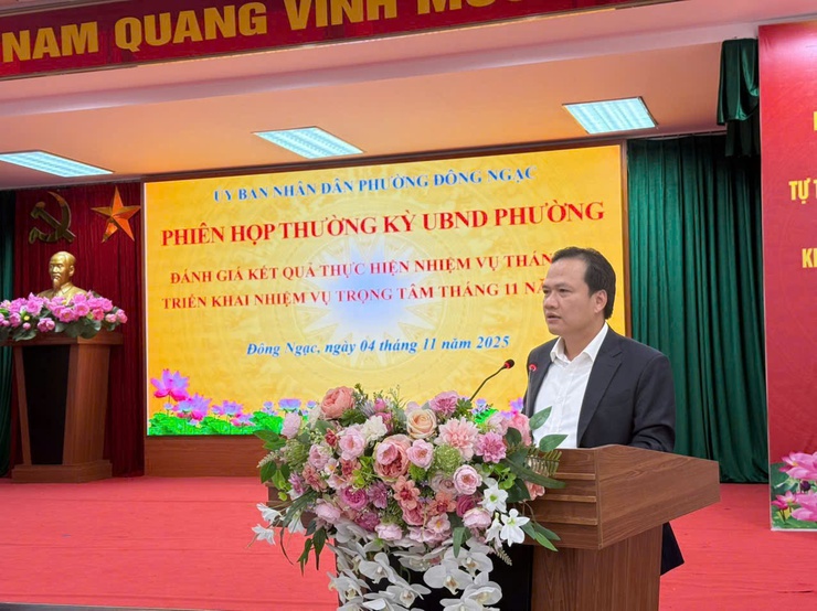 PHIÊN HỌP THƯỜNG KỲ UBND PHƯỜNG ĐÔNG NGẠC THÁNG 11/2025- Ảnh 2.