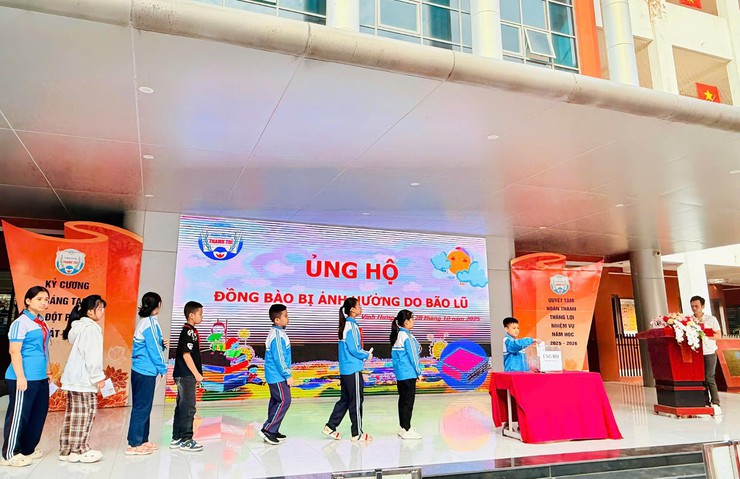 LAN TỎA YÊU THƯƠNG – TRƯỜNG TIỂU HỌC THANH TRÌ CHUNG TAY ỦNG HỘ ĐỒNG BÀO VÙNG BÃO LŨ- Ảnh 1.