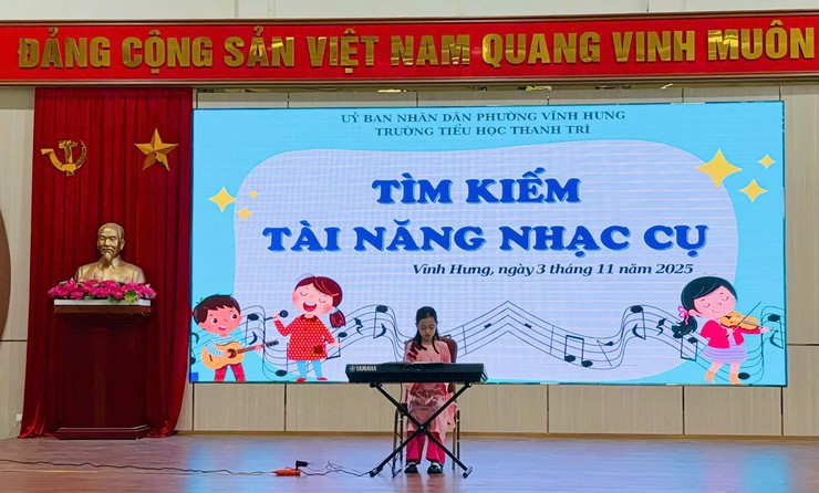 TRƯỜNG TIỂU HỌC THANH TRÌ TỔ CHỨC CUỘC THI
“TÌM KIẾM TÀI NĂNG NHẠC CỤ”- Ảnh 2.
