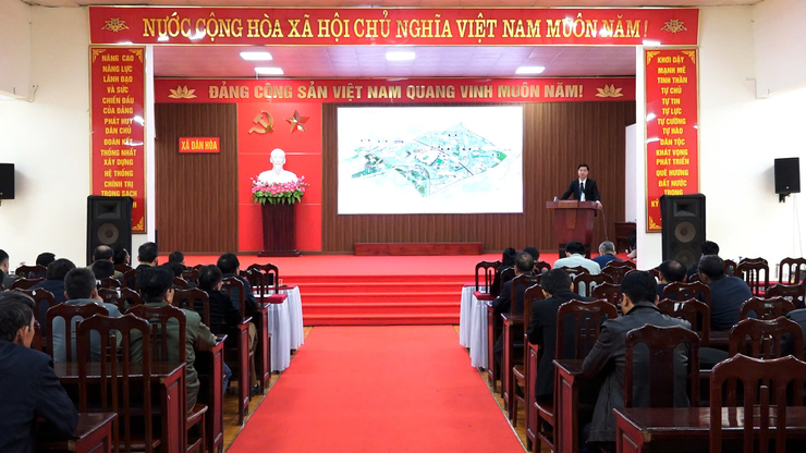 XÃ DÂN HÒA TỔ CHỨC HỘI NGHỊ LẤY Ý KIẾN CƠ QUAN, TỔ CHỨC, CHUYÊN GIA VÀ CỘNG ĐỒNG DÂN CƯ ĐỐI VỚI QUY HOẠCH PHÂN KHU ĐÔ THỊ THỂ THAO OLYMPIC – KHU B, KHU D- Ảnh 10.