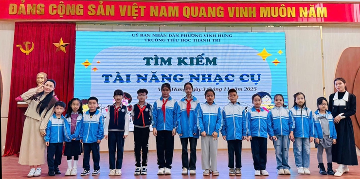 TRƯỜNG TIỂU HỌC THANH TRÌ TỔ CHỨC CUỘC THI
“TÌM KIẾM TÀI NĂNG NHẠC CỤ”- Ảnh 1.