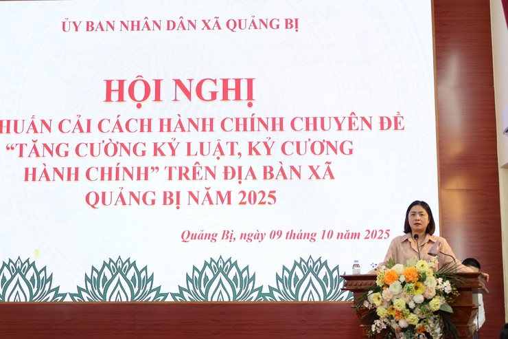 Tăng cường kỷ luật, kỷ cương hành chính đối với cán bộ, công chức, viên chức, người lao động tại UBND xã Quảng Bị- Ảnh 1.