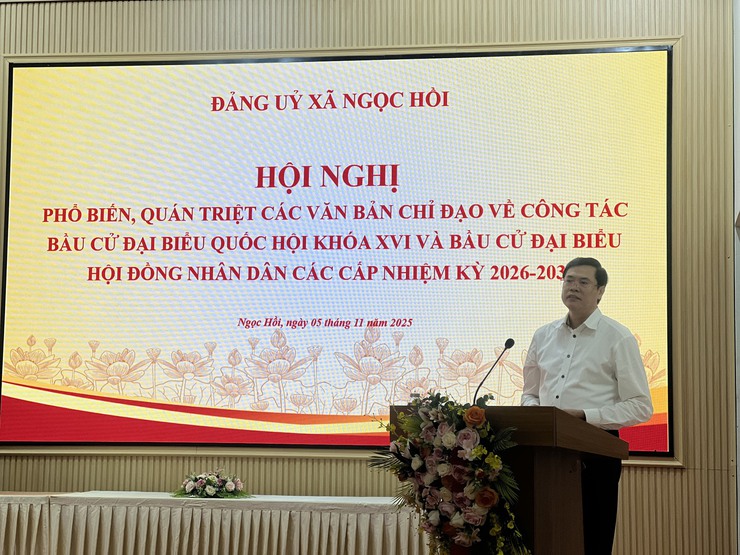 Hội nghị Phổ biến và Triển khai Công tác Bầu cử Đại biểu Quốc hội khóa XVI, Đại biểu Hội đồng Nhân dân các cấp Nhiệm kỳ 2026 – 2031.- Ảnh 4.