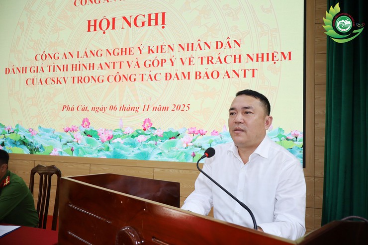 Công an xã Phú Cát tổ chức hội nghị công an lắng nghe ý kiến nhân dân năm 2025- Ảnh 10.