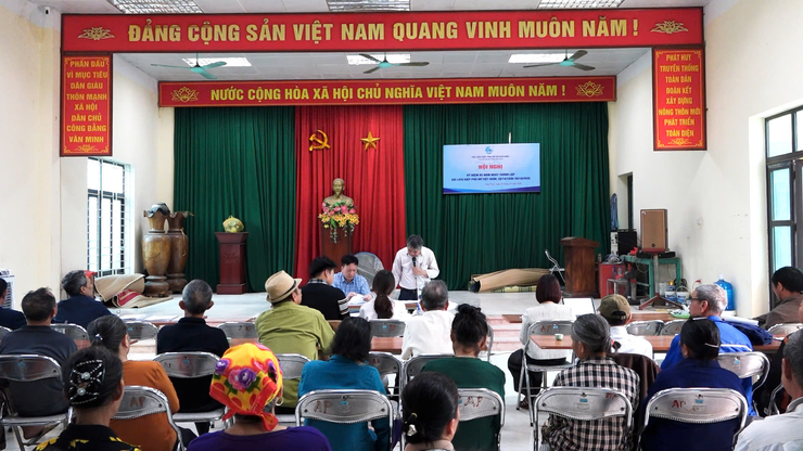 XÃ DÂN HÒA: TỔ CHỨC HỘI NGHỊ LẤY Ý KIẾN NHÂN DÂN VỀ DỰ THẢO PHƯƠNG ÁN BỒI THƯỜNG, HỖ TRỢ, GIẢI PHÓNG MẶT BẰNG THỰC HIỆN CÁC DỰ ÁN PHÁT TRIỂN HẠ TẦNG- Ảnh 1.