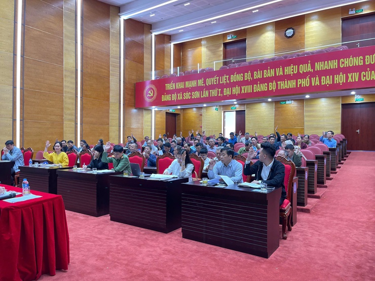 XÃ SÓC SƠN TỔ CHỨC HỘI NGHỊ THẨM ĐỊNH CÁC DANH HIỆU VĂN HÓA NĂM 2025- Ảnh 8.