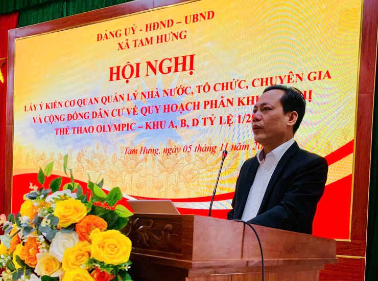 Xã Tam Hưng tổ chức lấy ý kiến cộng đồng về quy hoạch phân khu đô thị thể thao Olyimpic – Khu A, B, D tỷ lệ 1/2000- Ảnh 2.