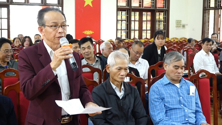 Hội nghị đối thoại  trực tiếp giữa người đứng đầu cấp ủy, chính quyền với đại diện Nhân dân xã Vật Lại năm 2025- Ảnh 6.