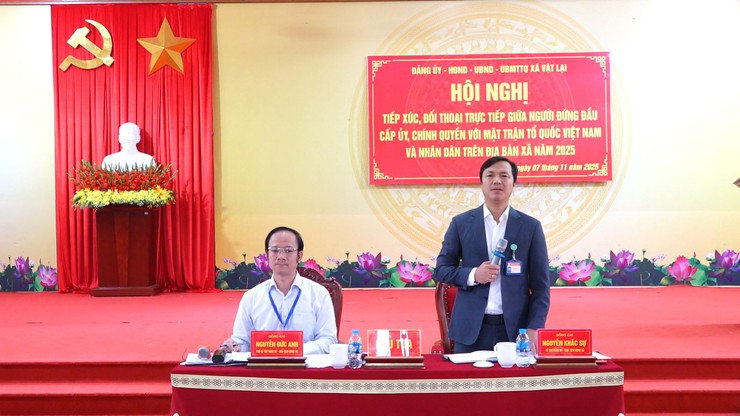 Hội nghị đối thoại  trực tiếp giữa người đứng đầu cấp ủy, chính quyền với đại diện Nhân dân xã Vật Lại năm 2025- Ảnh 13.