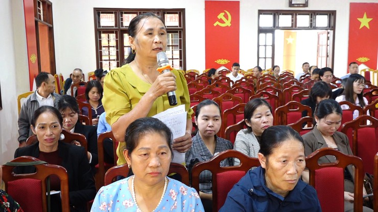 Hội nghị đối thoại  trực tiếp giữa người đứng đầu cấp ủy, chính quyền với đại diện Nhân dân xã Vật Lại năm 2025- Ảnh 11.