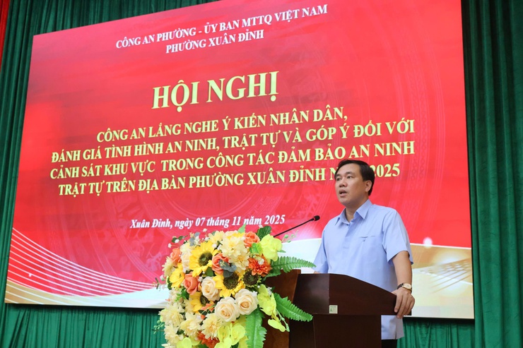 Xuân Đỉnh tổ chức hội nghị “Công an lắng nghe ý kiến Nhân dân” năm 2025- Ảnh 2.
