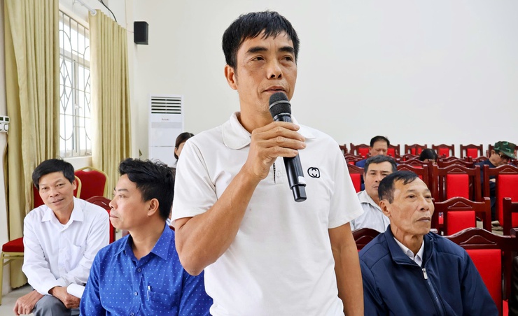 Đồng chí Bí thư Đảng ủy, Chủ tịch UBND xã Đoài Phương đối thoại với MTTQ, các tổ chức chính trị - xã hội và nhân dân- Ảnh 2.