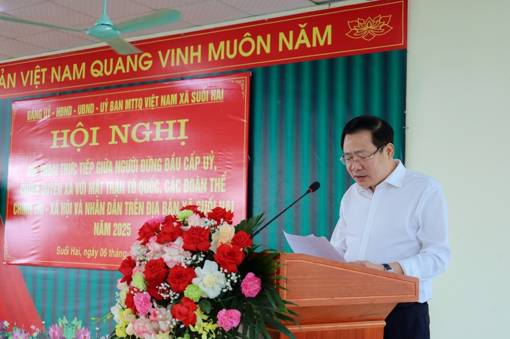 Đối thoại trực tiếp giữa cấp ủy, chính quyền xã Suối Hai với Nhân dân: Lắng nghe để hành động- Ảnh 2.