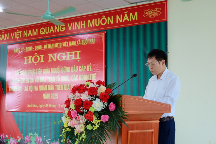 Đối thoại trực tiếp giữa cấp ủy, chính quyền xã Suối Hai với Nhân dân: Lắng nghe để hành động- Ảnh 3.