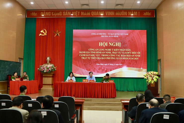 Xuân Đỉnh tổ chức hội nghị “Công an lắng nghe ý kiến Nhân dân” năm 2025- Ảnh 1.