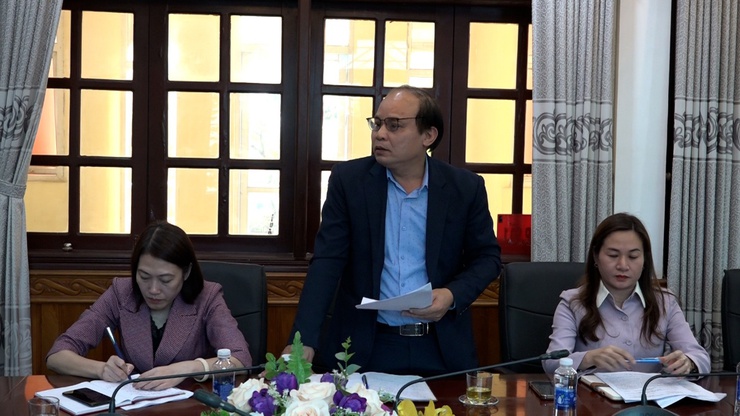 Thường trực Đảng ủy xã Mỹ Đức giao ban với Uỷ ban MTTQ và các tổ chức chính trị - xã hội để đánh giá kết quả 4 tháng sau khi thực hiện mô hình chính quyền địa phương 2 cấp- Ảnh 9.