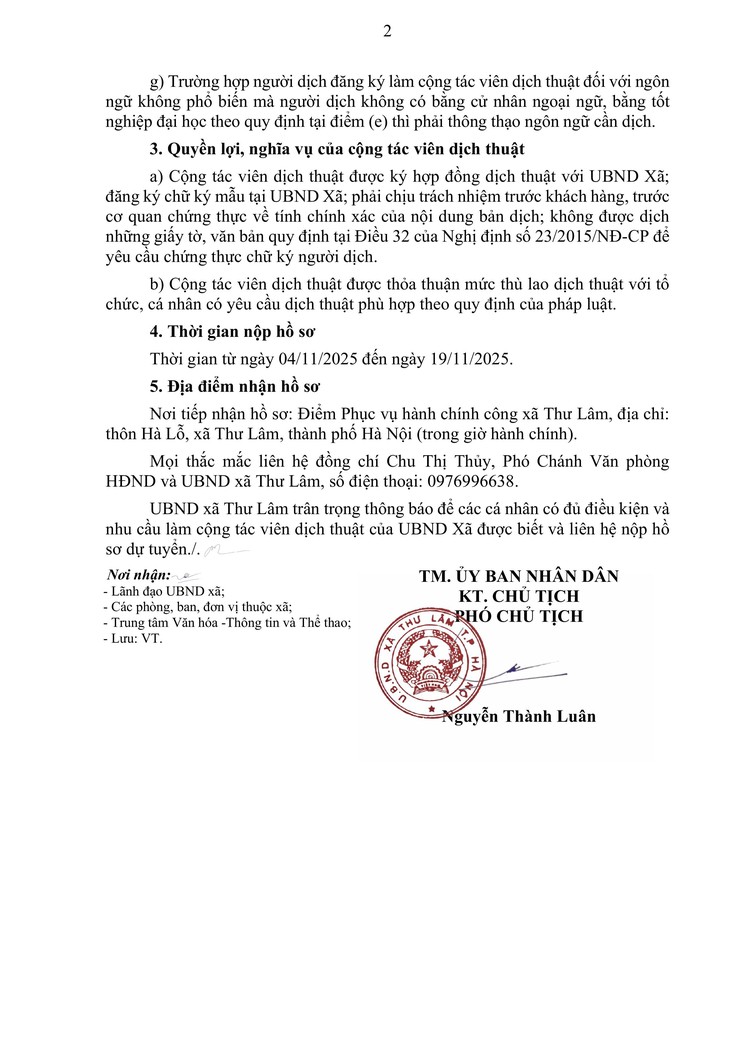THÔNG BÁO VV TUYỂN CỘNG TÁC VIÊN DỊCH THUẬT- Ảnh 2.