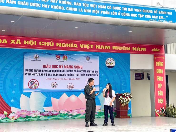 Giáo dục kỹ năng sống "Phòng tránh bạo lực học đường; Phòng, chống xâm hại trẻ em; Kỹ năng tự bảo vệ bản thân trước các tình huống nguy hiểm- Ảnh 3.