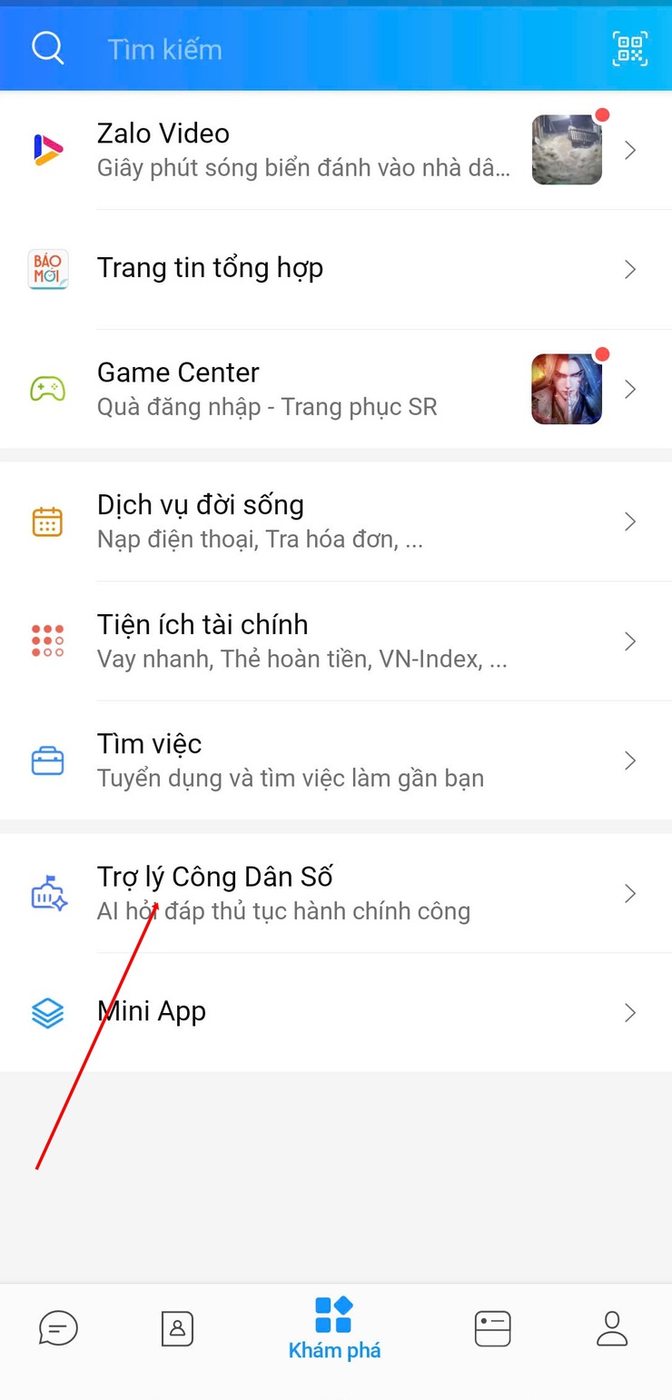 Hướng dẫn cách dùng trợ lý ảo AI trên Zalo để tra cứu thủ tục hành chính- Ảnh 1.