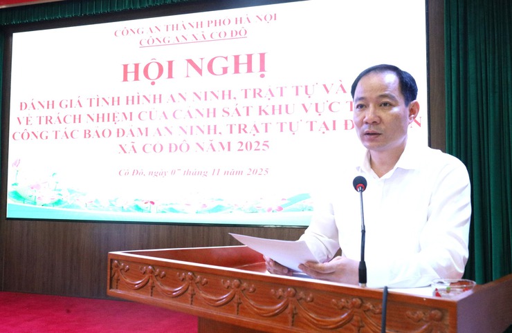 CÔNG AN XÃ CỔ ĐÔ TỔ CHỨC HỘI NGHỊ ĐÁNH GIÁ TÌNH HÌNH AN NINH, TRẬT TỰ NĂM 2025- Ảnh 4.