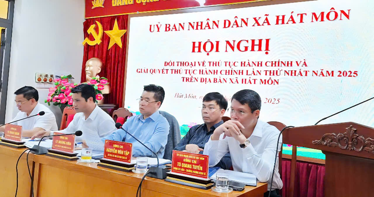 Xã Hát Môn: Hội nghị đối thoại với cá nhân, tổ chức về thủ tục hành chính năm 2025- Ảnh 2.
