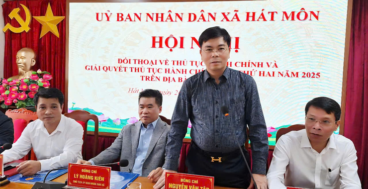 Xã Hát Môn: Hội nghị đối thoại với cá nhân, tổ chức về thủ tục hành chính năm 2025- Ảnh 7.