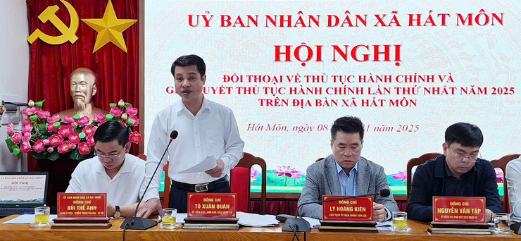 Xã Hát Môn: Hội nghị đối thoại với cá nhân, tổ chức về thủ tục hành chính năm 2025- Ảnh 6.