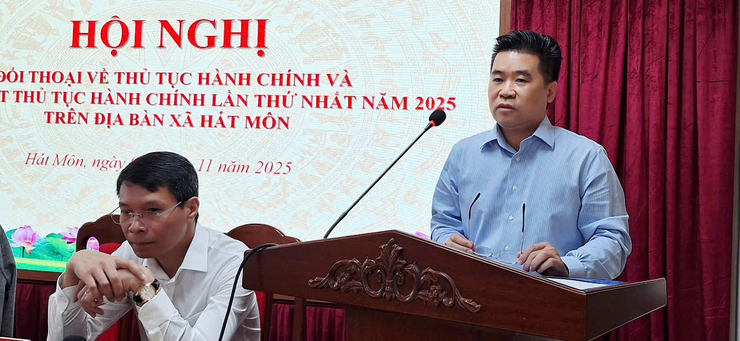 Xã Hát Môn: Hội nghị đối thoại với cá nhân, tổ chức về thủ tục hành chính năm 2025- Ảnh 8.