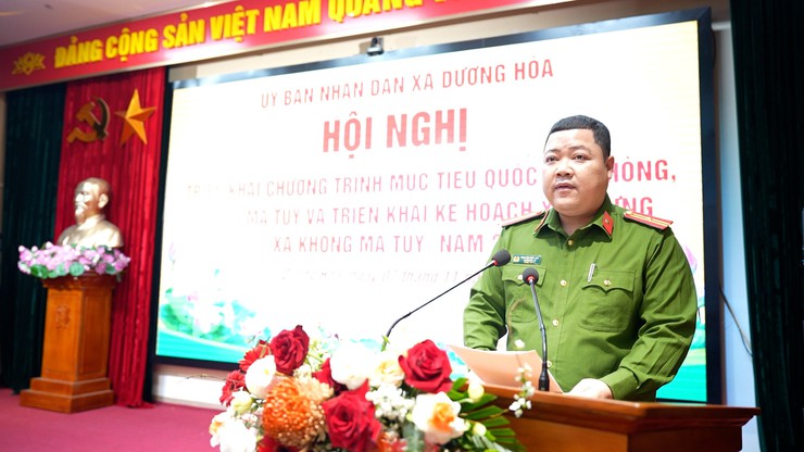 Hội nghị triển khai chương trình mục tiêu quốc gia phòng, chống ma tuý và triển khai kế hoạch xây dựng xã không ma tuý năm 2025- Ảnh 5.