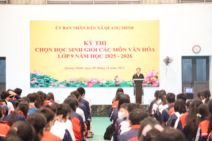 Quang Minh khai mạc Kỳ thi học sinh giỏi các môn văn hóa lớp 9 năm học 202-2026- Ảnh 1.