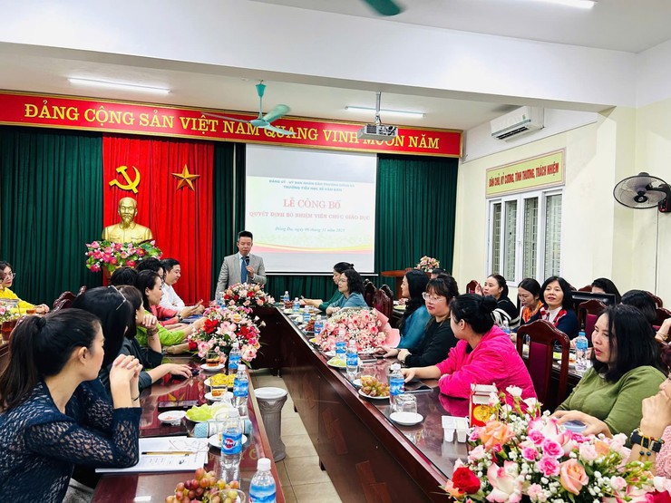 Trường Tiểu học Bế Văn Đàn có tân Phó Hiệu trưởng- Ảnh 1.