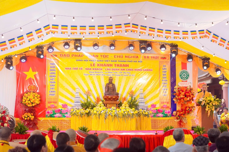 CHÙA HƯNG KHÁNH TRANG NGHIÊM TỔ CHỨC ĐẠI LỄ AN VỊ TÔN TƯỢNG BỒ TÁT QUÁN THẾ ÂM VÀ KHÁNH THÀNH NHÀ THỜ TỔ – LẦU QUAN ÂM – NHÀ KHÁCH- Ảnh 1.