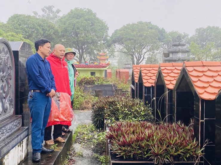 BAN VĂN HOÁ XÃ HỘI HĐND XÃ GIÁM SÁT CÔNG TÁC QUẢN LÝ NGHĨA TRANG VÀ HOẠT ĐỘNG VĂN HÓA TẠI THÔN KIM CHÂM, HỮU VĨNH- Ảnh 1.