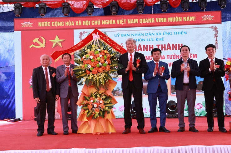 Thôn Lưu Khê và thôn Trần Đăng Xã Ứng Thiên tổ chức lễ khánh thành Đình làng: Gìn giữ và lan tỏa giá trị văn hóa truyền thống- Ảnh 21.