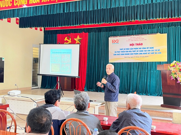 Hội thảo thiết kế mẫu sản phẩm thủ công mỹ nghệ và phát triển văn hóa thiết kế sáng tạo cho các cơ sở sản xuất kinh doanh sản phẩm làng nghề kết hợp du lịch- Ảnh 5.