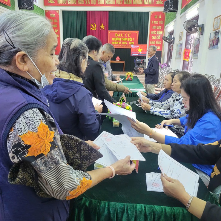 34/38 thôn thuộc xã Chương Dương đồng loạt tổ chức cuộc bầu cử trưởng thôn nhiệm kỳ 2025-2028- Ảnh 6.