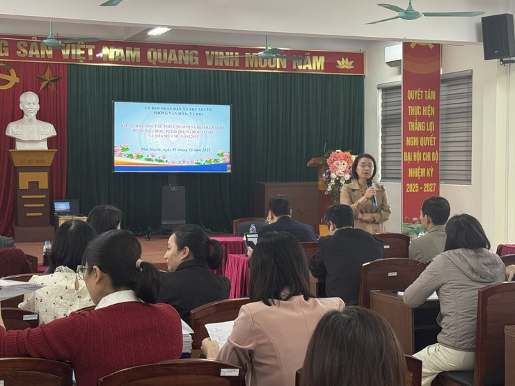 Phú Xuyên kiểm tra công tác phổ cập giáo dục và xóa mù chữ năm 2025- Ảnh 3.